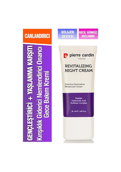 Pierre Cardin ve   Nemlendiricili Yoğun Gece Bakım Kremi 50 ML
