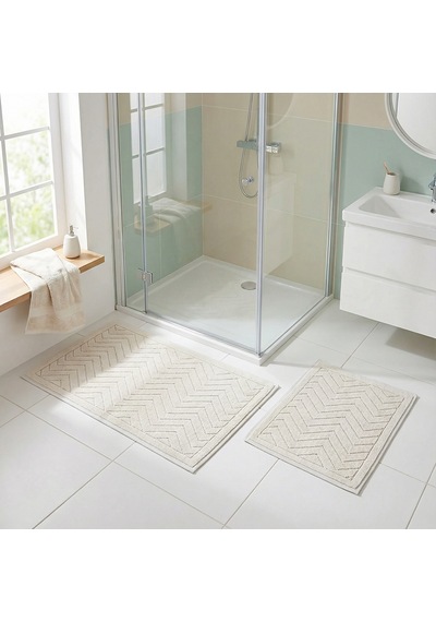 Elsim Home Zigzag Paspas Seti Krem