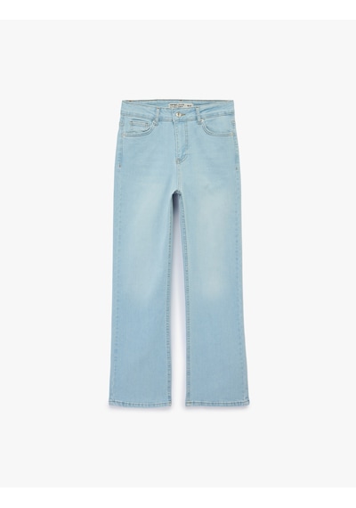 Koton Dar Kesim Normal Bel Cepli İspanyol Paça Jean Pantolon - Flare Jeans Açık İndigo 6sal40013md Koton Dar Kesim Normal Bel Cepli İspanyol Paça Jean Pantolon - Flare Jeans Açık İndigo 6sal40013md