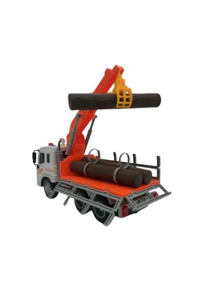 Ctoy Oyuncak Sesli, Işıklı Ve Pilli Vinçli Kütük Taşıyıcı - Ctoy-wy300f