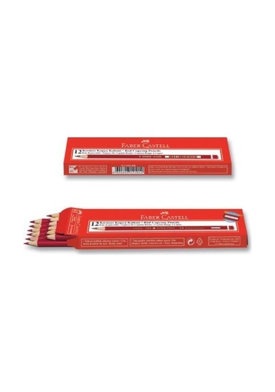 Faber Castell Kırmızı Kopya Kalem 12'li
