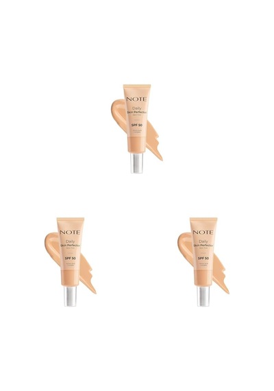 Tr Cosmetics Daily Skin Perfector Skin Tint 140 Spf 50 Ton Eşitleyici Doğal Bitişli Renkli Nemlendirici 3 Paketi