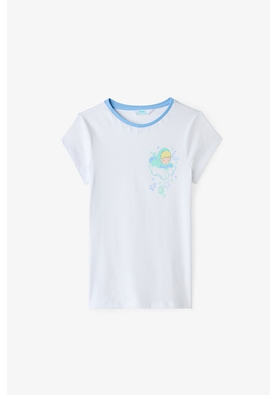 Penti - Açık Mavi Erkek Çocuk Çizgili Space Pamuklu 2'li Pijama Takımı