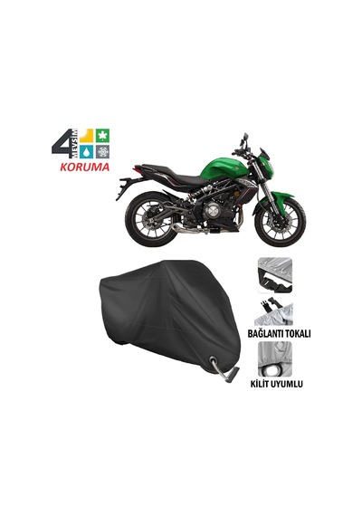 Benelli Bn 302 Motosiklet Brandası ( Kilit Uyumlu - Siyah