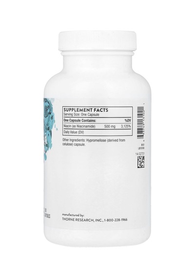 Thorne, Niacinamid, 180 Kapsül Kapsül Başına 500 Mg