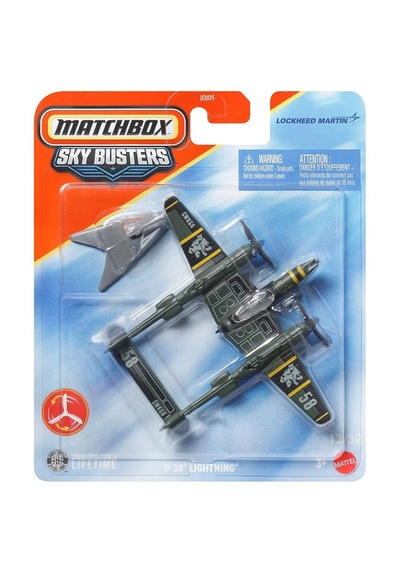 Matchbox Sky Busters - P-38 Lightning - Lockheed Martin - Jjw30