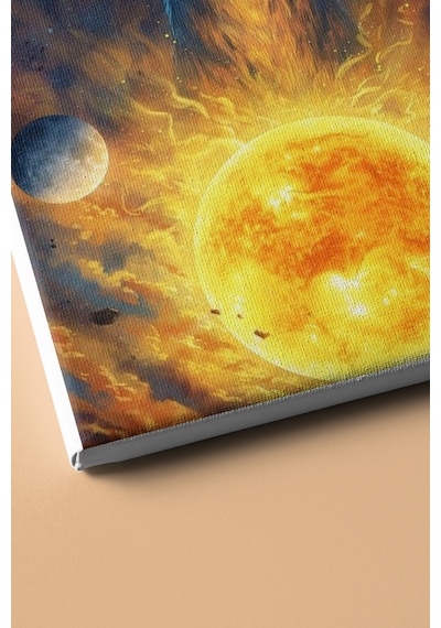 Webstyle Sayılarla Boyama Seti Kasnaklı Mistik Evren Ve Geyik 40 X 50 Cm