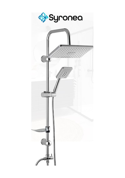 Beyaz Robot Tepe Yağmurlama Duş Set Banyo Mutfak Lavabo Batarya Musluk Seti Beyaz