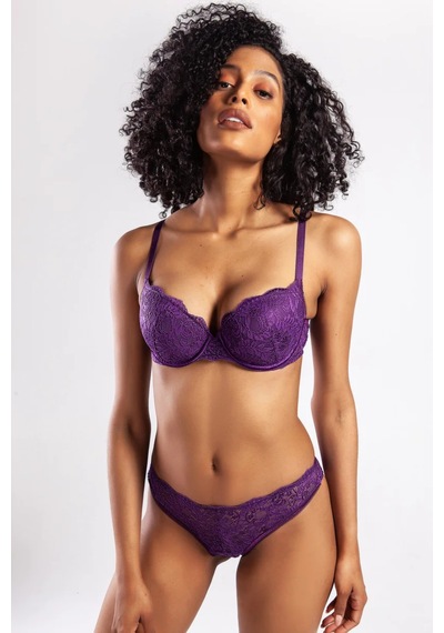 Melonika Golshan G.colors Balconette Foam Push Up Bra, Mor Konforlu Ve Şık Sütyen Çok Renkli