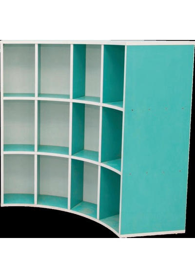 Çift Tarflı S Kitaplık 141x58x105 Cm Çok Renkli