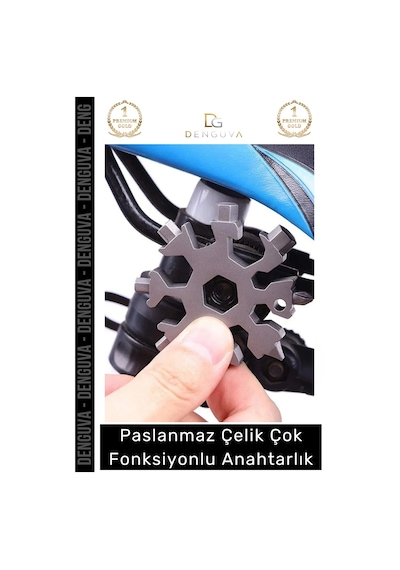 Anahtarlık Paslanmaz Çelik Alyan Tornavida Takımı Çok Fonksiyonlu Konserve Açacağı