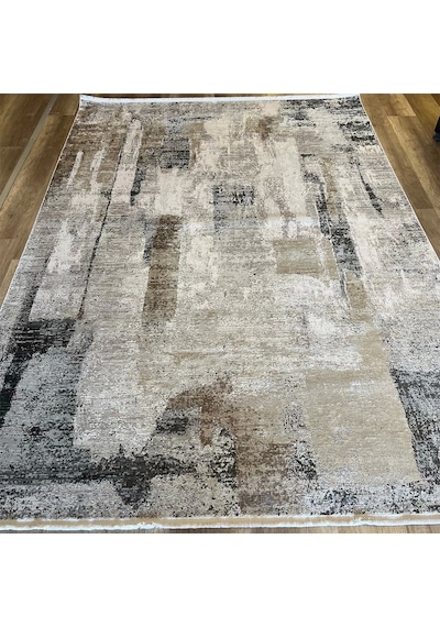 Hoom Rugs Exclusive Miami 60548/070 Antrasit Krem Modern Salon Halısı Antrasit Krem