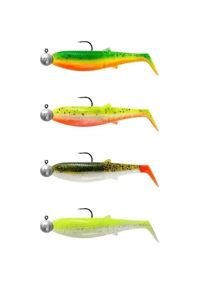 Savage Gear Cannibal Shad 8cm 5gr+7.5gr 2/0 Dark Water 4+4 Adet