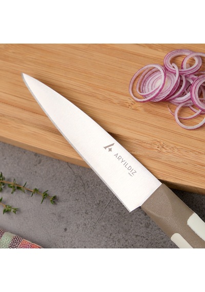 Aryıldız Plurex Çok Amaçlı Bıçak 8 Cm Koyu Bej Renkli