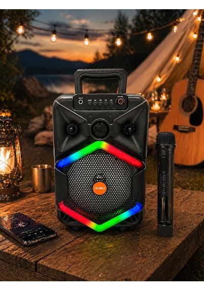 Torres Cs-0812 200w Karaoke Hoparlör Mikrofonlu Bluetooth Taşınabilir Ses Sistemi - 8697714322452