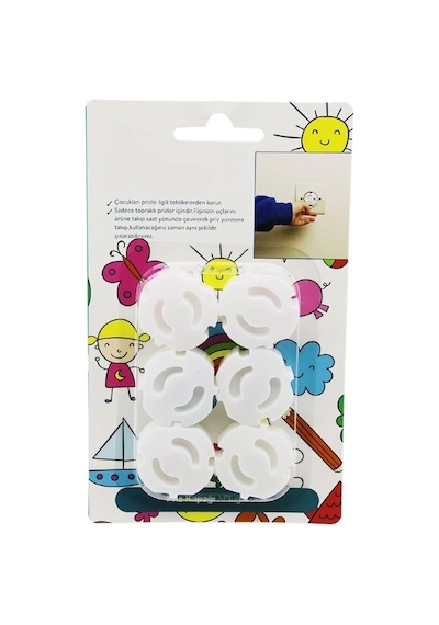 Çocuk Kilidi Priz Kapağı - 6'lı Paket - Elektrik Koruyucu