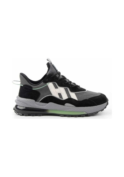 Bambi Siyah Leather Erkek Sneaker E01185506102 Siyah