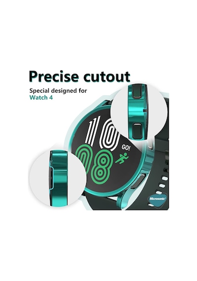 Microsonic Samsung Galaxy Uyumlu Watch 6 Classic 43mm Kılıf 360 Full Round Soft Silicone