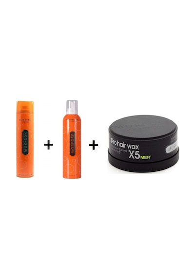 Morfose Strong Saç Spreyi 400 ML + Strong Saç Köpüğü 350 ML + Pro Hair X5 Men Wax 150 ML