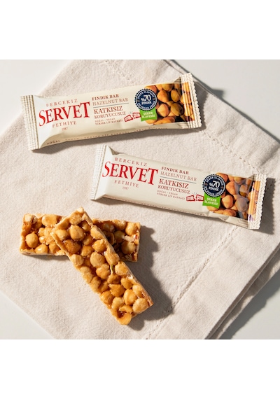 Servet Şekeri Meyveden Fındık Krokan Bar 20g 6'lı Paket