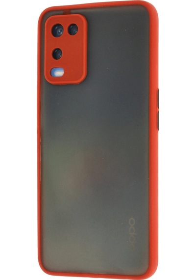Oppo A54 4g Kılıf Montreal Silikon Kapak Kırmızı