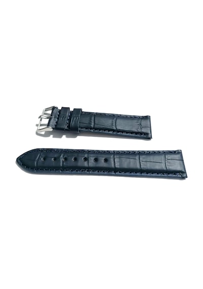 Fado&her Saate Uyumlu Hakiki Deri Saat Kordonu Koyu Mavi Mat 20 Mm 315 Lacivert - Siyah