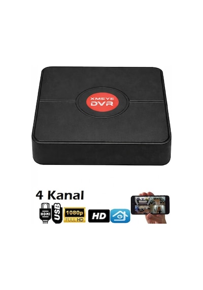 Securebox Sv7904ahd 4 Kanal 5ın1 Xmeye H.265 Full Hd 1080p Hibrit Dvr Kayıt Cihazı