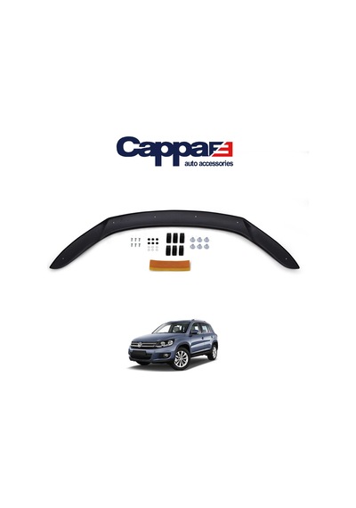 Cappafe Vw Tiguan Ön Kaput Koruyucu Rüzgarlık 4Mm Abs 2008-201