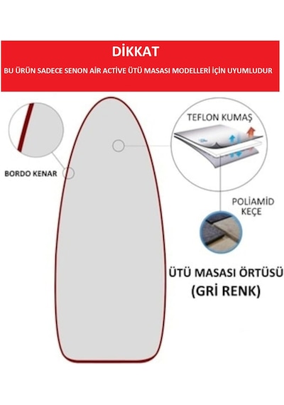 Senon Aır Actıve Ütü Masası Örtüsü 1