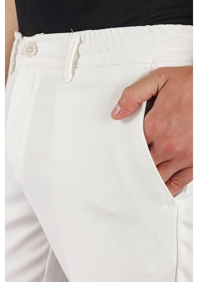 Efor P 1122 Slim Fit Ekru Spor Pantolon Ekru