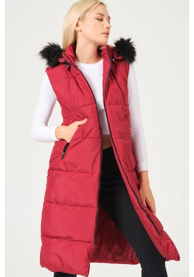 Dewberry Bayan Yelek Z6741 Bordo