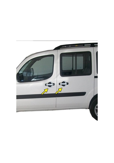 Fiat Doblo Krom Dış Kapı Kolu 2000-2010 Arası Paslanmaz Çelik N11.532