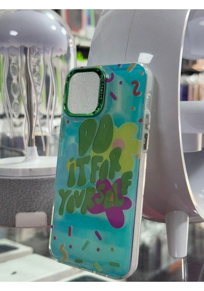 Apple Uyumlu iPhone 12 Uyumlu Grafiti Desenli Kılıf -