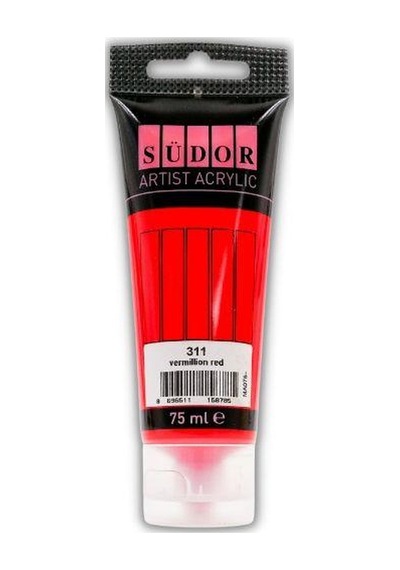 Akrilik Boya 75 Ml Renk Seçenekli 1 Adet Monalisa 75 Ml Akrilik Boya Tüp 1 Adet Vermillion Red