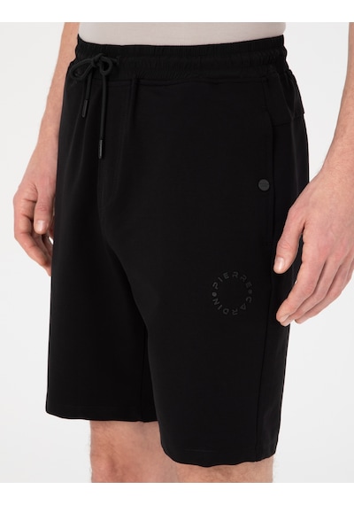 Pierre Cardin Siyah Regular Fit Örme Şort 50306779-vr046