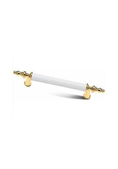 160 Mm Beyaz Altın Zirve Boru 6 Adet Kulp Dolap Çekmece Vestiyer