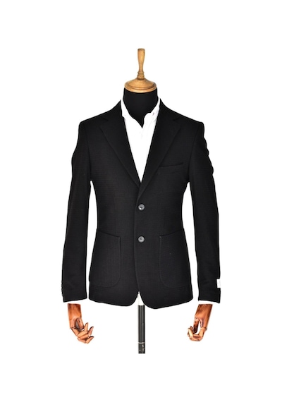 Erkek Tek Spor Ceket Çift Yırtmaçlı Gofre Bgl-st03587 001