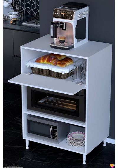 Ceren Çok Amaçlı Mikrodalga Mini Fırın Dolabı Ve Beyaz Mutfak Kiler Düzenleyici Standı 60x119x56 Cm Ceren Çok Amaçlı Mikrodalga Mini Fırın Dolabı Ve Beyaz Mutfak Kiler Düzenleyici Standı 60x119x56 Cm
