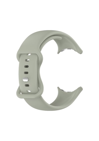 Caseonn Google Pixel Watch 4 45mm Kordon Esnek Spor Silikon Kayış Açık Haki