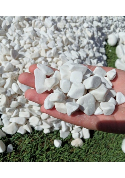 Dolomit Taş 5 Kg 1-2 Cm Beyaz Dolomit Bahçe Taşı Çakıl Taşı Saksı Taşı Akvaryum Teraryum Taşı