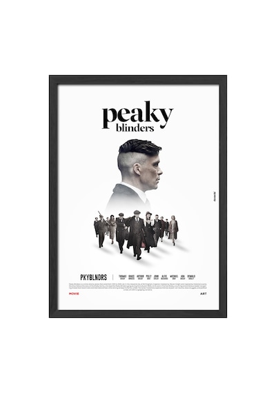 Peaky Blinders Siyah Ahşap Çerçeveli Poster, Dizi Duvar Tablosu