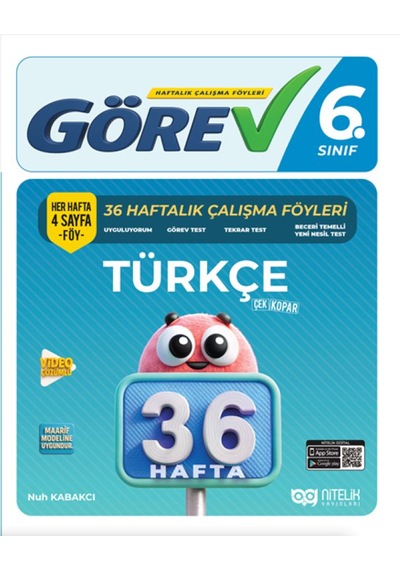 Nitelik 6.sınıf Görev Türkçe 36 Hafta