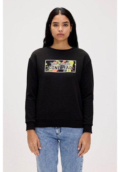 Bad Bear Re-carina Siyah Kadın Sweatshirt-nıght Siyah