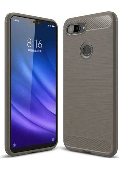 Xiaomi Mi 8 Lite Kılıf Zore Room Silikon Kapak Gri