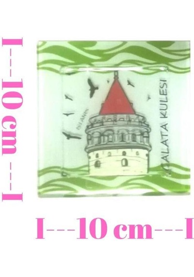 Dekoratif Cam Gider Kapağı Cam Gider Süsü 10 x 10 CM