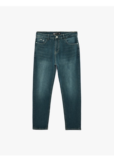 Koton Regular Fit Pamuklu Tapered Jean Pantolon - Joe Jean İndigo Stone 6sam40280nd İndigo - Taş