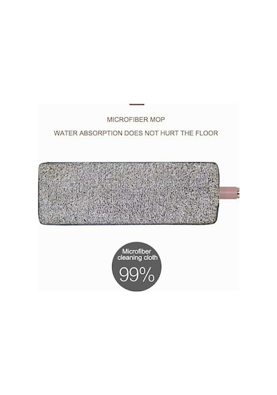 Spin Mop Tablet Mop Krem 5 L + Yedek Mop Bez 4 Adet