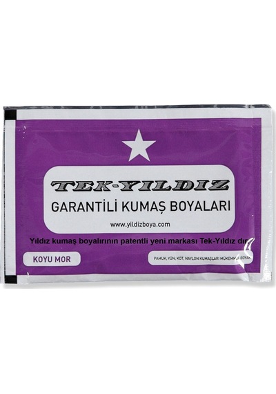 Yıldız Kumaş Boyası - 27. Koyu Mor