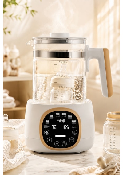 Mioji Mio K99 Çok Fonksiyonlu Isı Kontrolü LED Ekranlı Elektrikli Mama Kettle