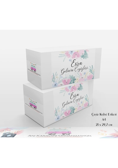 Çeyiz Kolisi Etiketi - Çk02 A4 - 21x29,7 Cm.
